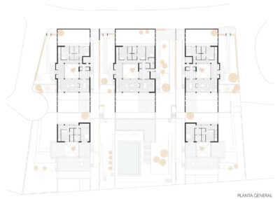 diseño arquitectónico viviendas tomartes p01 planta general