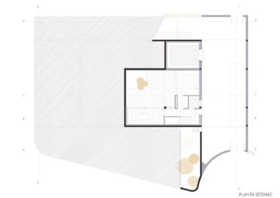 diseño arquitectónico viviendas tomartes p06 planta sótano