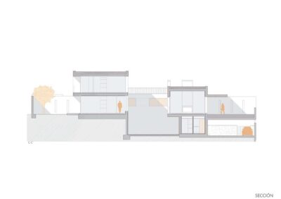 diseño arquitectónico viviendas tomares p09 seccion vivienda
